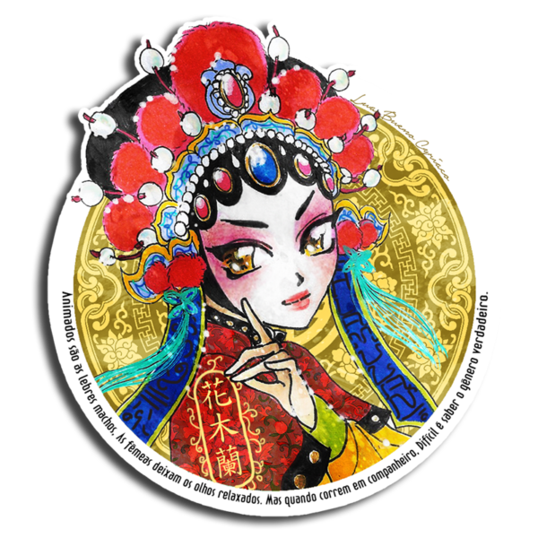 Adesivo Mulan: Beijing opera