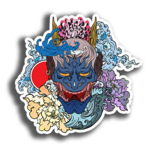 Adesivo hannya azul