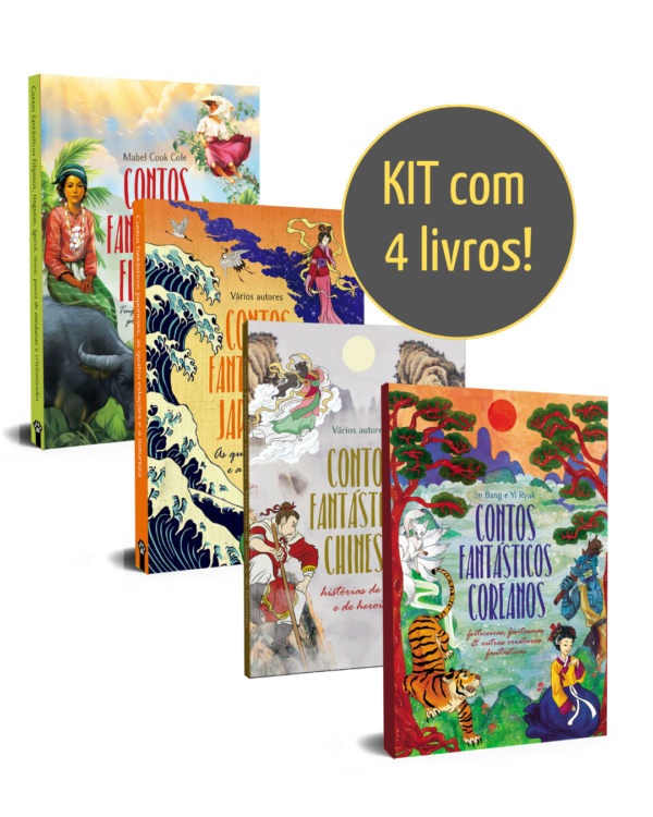 Kit: Contos fantásticos filipinos + Contos fantásticos japoneses + Contos fantásticos coreanos + Contos fantásticos chineses